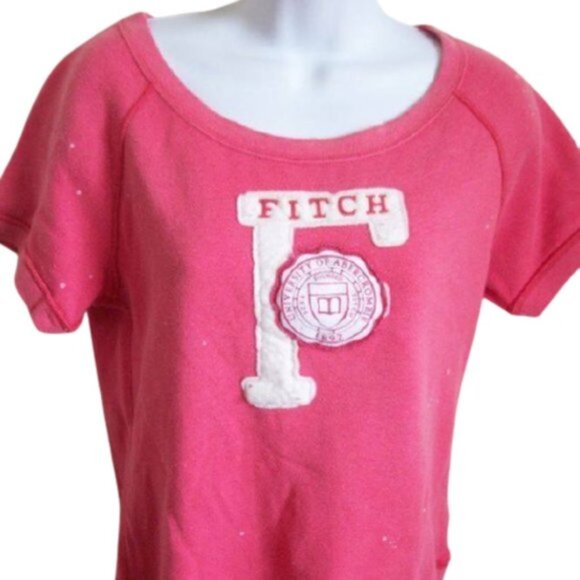 -Abercrombie  Fitch Pink Sweat Top Large - Picture 1 of 1
